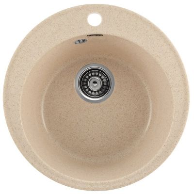 Мойка кухонная из мраморной крошки, бежевый, A05-20 Gerhans