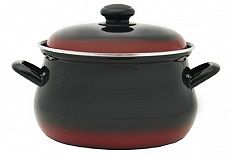 Кастрюля эмал сфер Южанка 4,5л Лысьвенские эмали 3915АП2/3РЧр