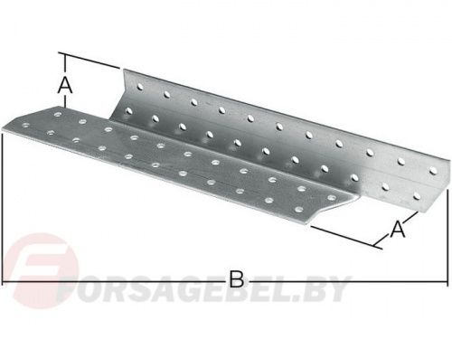Держатель балки правый белый цинк Starfix