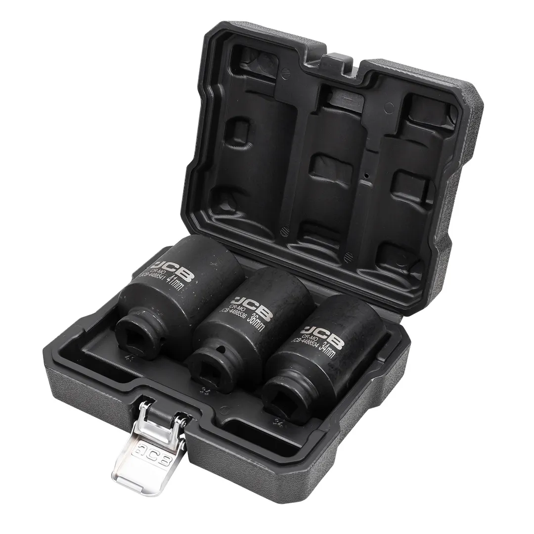 Набор ударных глубоких головок 34, 36, 41 мм 3 пр, 1/2'' 12-гр JCB JCB-4035-9MPB