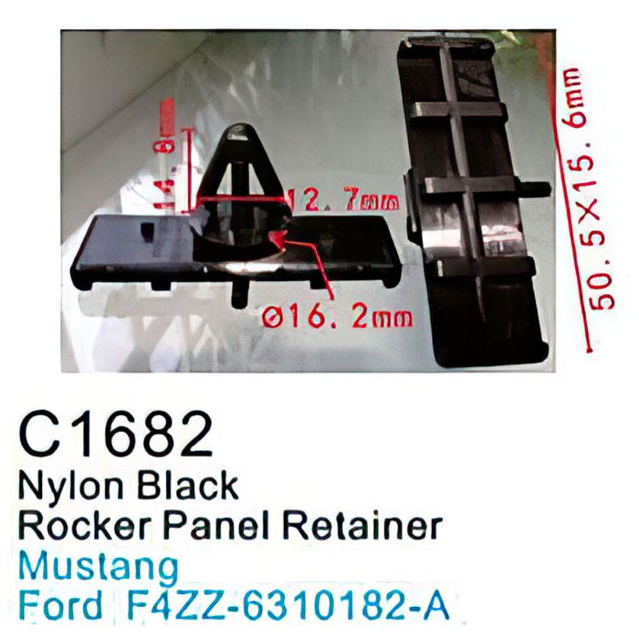 Клипса для крепления внутренней обшивки а/м Форд пластиковая, 100 шт Forsage C1682(Ford)