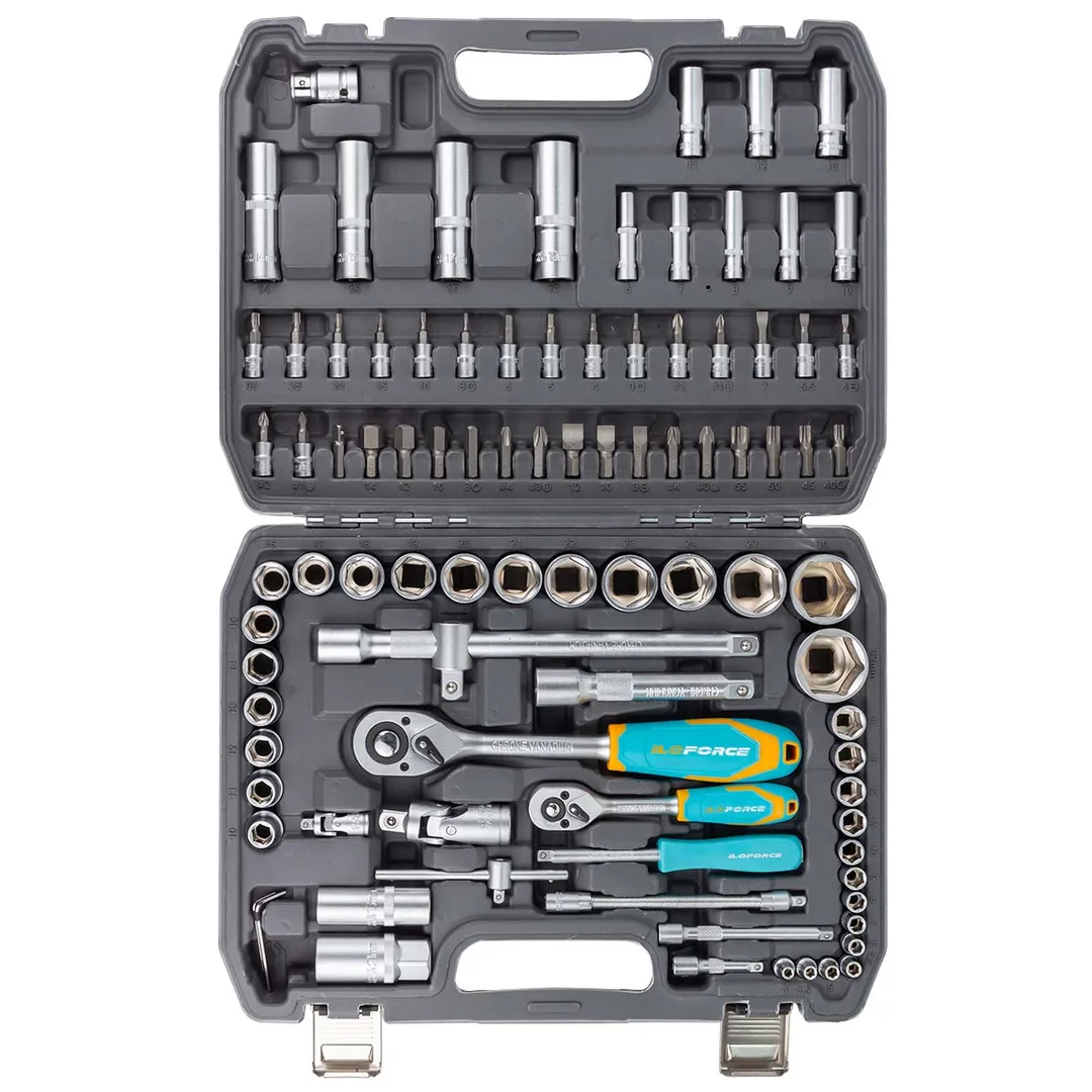 Набор инструментов 1/4"&1/2" 6-гр 94 пр. ILOforce IF-4941-5