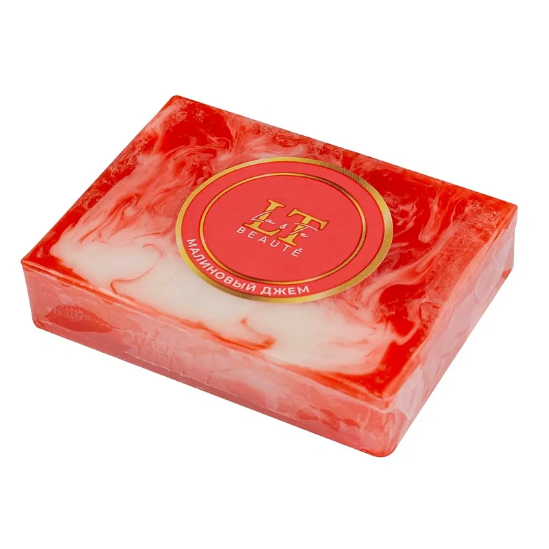 Мыло твердое ручной работы с добавлением эфирных масел ''Малиновый джем'' La and Te beaute LT-6181(+ уп)