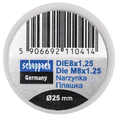 Плашка M8x1,25/Ф25 Scheppach Sch-DIE8x1.25