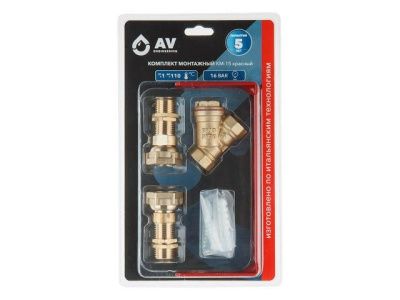 Комплект монтажный КМ-15 красный, AV Engineering AVE175-15R