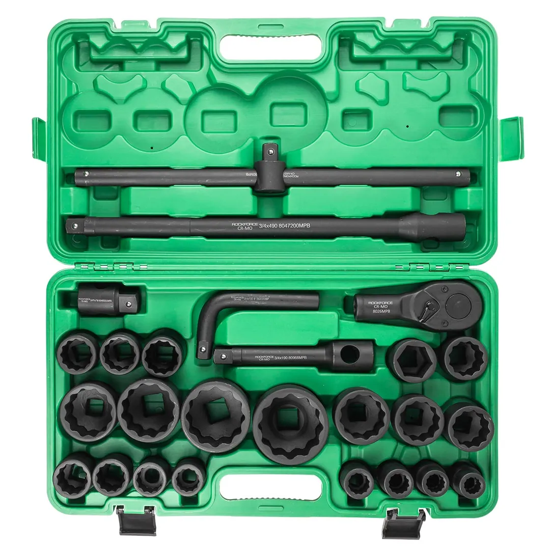 Набор инструментов ударных 26 пр. 3/4''&1'' 12-гр. RockForce RF-68262-9MPB