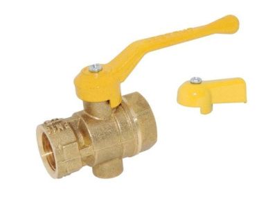 Кран шаровый 1/2" под манометр, (ГАЗ) PN1,6 МПа, 11Б27п10, Цветлит ЦРБ0098