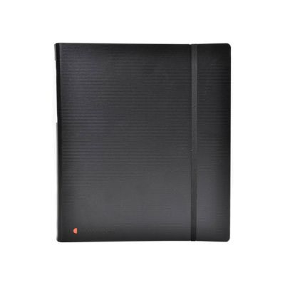 Папка на кольцах с блокнотом "Exactive", 4 кольца, черный