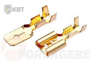 Разъем плоский неизолир. РП-М 2,5-(6,3)