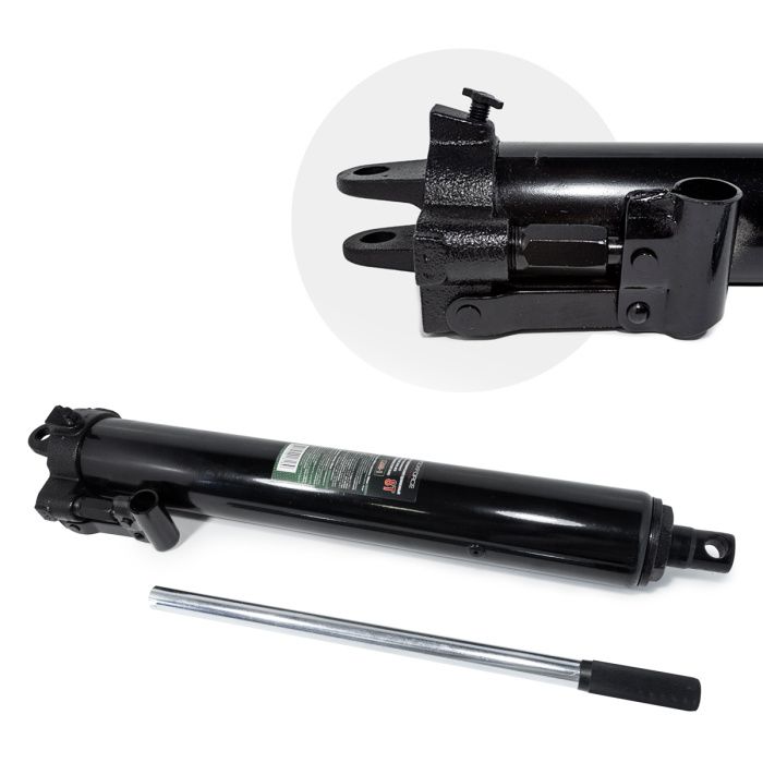 Цилиндр гидравлический удлиненный, 8 т, длина - 660 мм, ход штока - 500 мм RockForce RF-1208-1