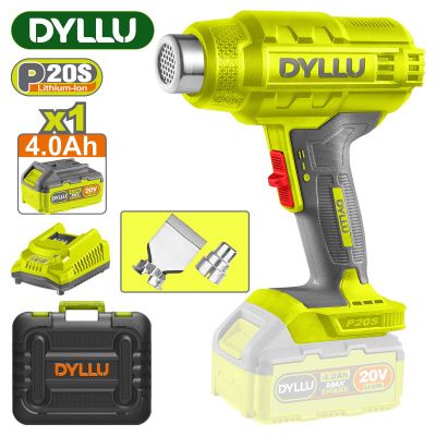 Фен строительный (термовоздуходувка) аккумуляторный DYLLU DTKH1B012