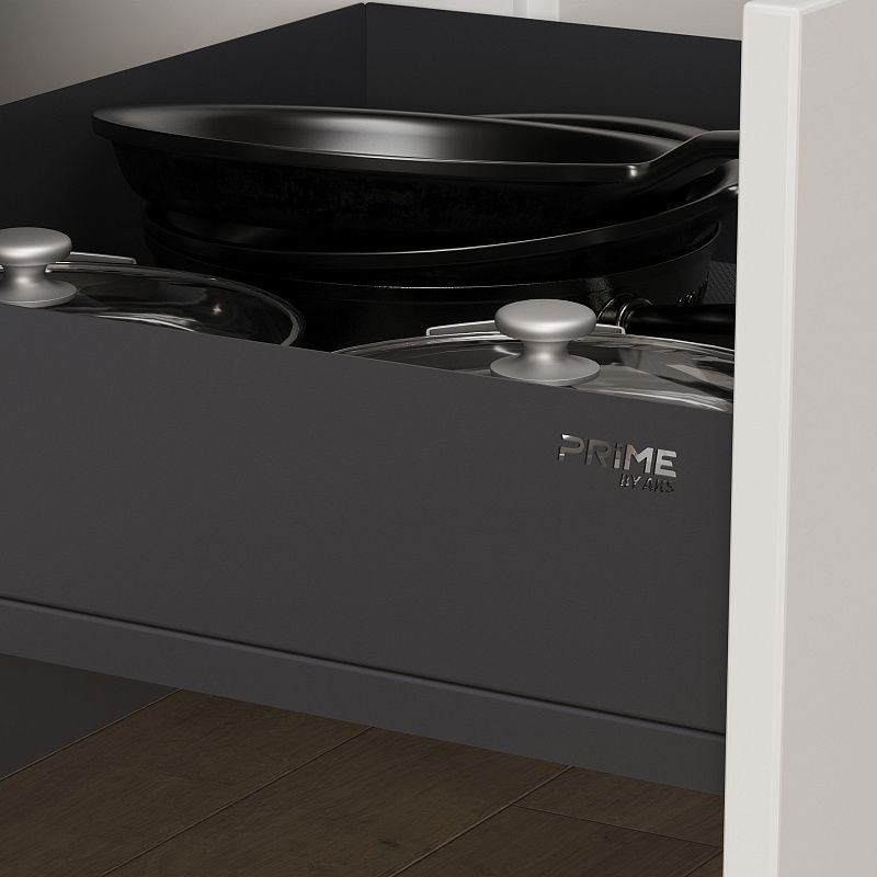 Выдвижная корзина 600 ICON, графит PRIME by AKS 115610