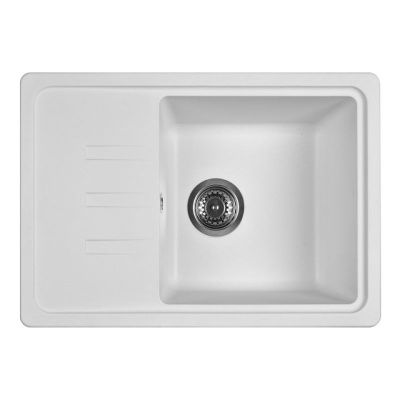 Мойка кухонная из мраморной крошки, white, Wisent W620-28