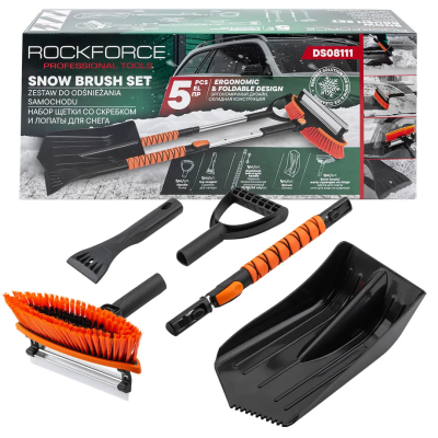 Набор щетки со скребком и лопаты для снега 5 пр RockForce RF-DS08111