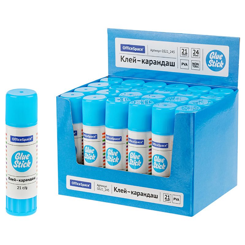 Клей карандаш "OfficeSpace", 21 г