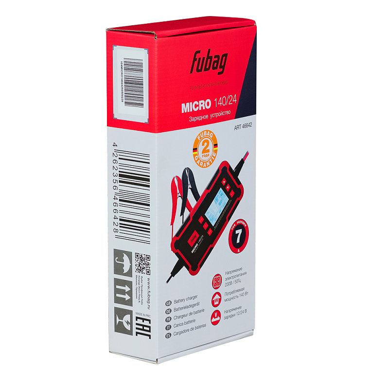 Зарядное устройство MICRO 140/24 Fubag 46642