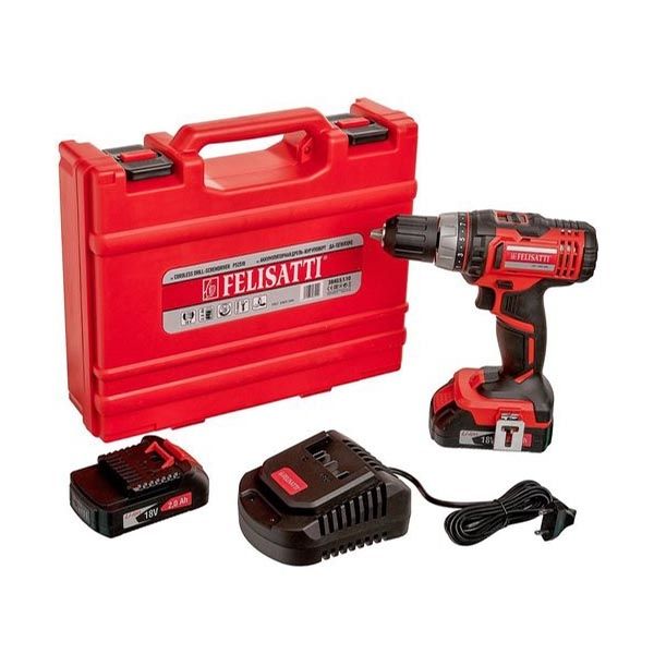 Дрель-шуруповерт аккумуляторная,18В., 0-400/0-1400об/мин., 36/19Нм.,2 li-ion аккумулятора Felisatti ДА-13/18Л3(М) кейс Felisatti