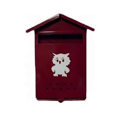 Ящик почтовый "Домик" порошковое покрытие без замка, толщина металла 0,5мм, цвет в асс. Агростройлидер САД-22.40