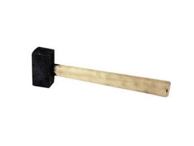 Кувалда 6 кг кованная, деревянная ручка Рубин-7 4607169311600