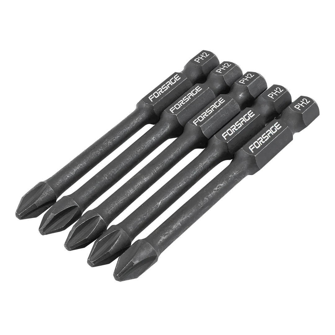 Набор торсионных бит PH2 1/4" 5 пр. 70 мм Forsage F-36194