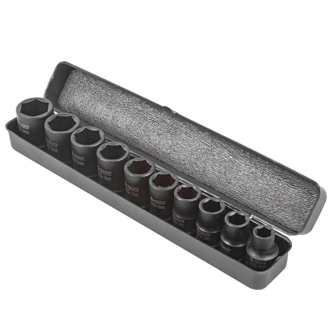 Набор головок ударных 10 пр. 1/2" 6-гр. 10-24 мм Forsage F-4109-5MPB