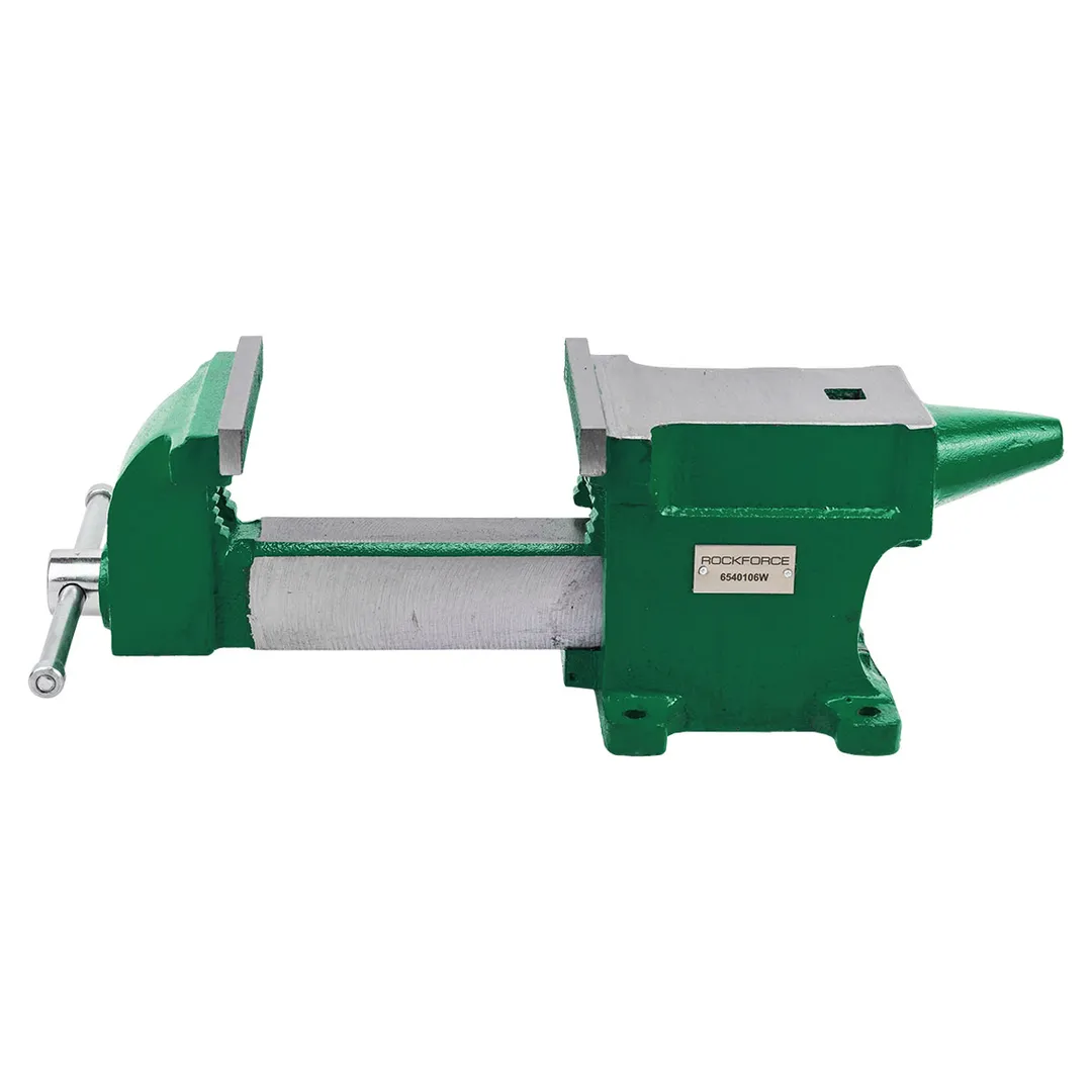 Тиски стальные с наковальней 150 мм RockForce RF-6540106W