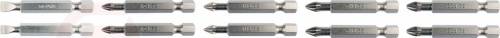 Набор бит SL, PH, PZ 1/4''х50 мм 10 пр. S2 HRC58-61 Yato YT-04832