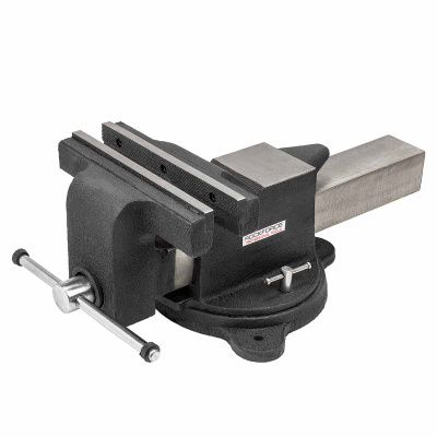 Тиски стальные поворотные с наковальней 8'', 200 мм RockForce RF-6540208A