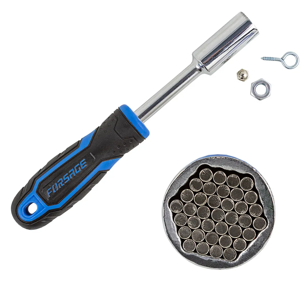 Рукоятка с универсальным захватом болтов и гаек 4-15 мм, L-210 мм Forsage F-30381