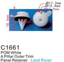 Клипса для крепления внутренней обшивки а/м Лэнд Ровер пластиковая, 100 шт Forsage C1661(Land Rover)