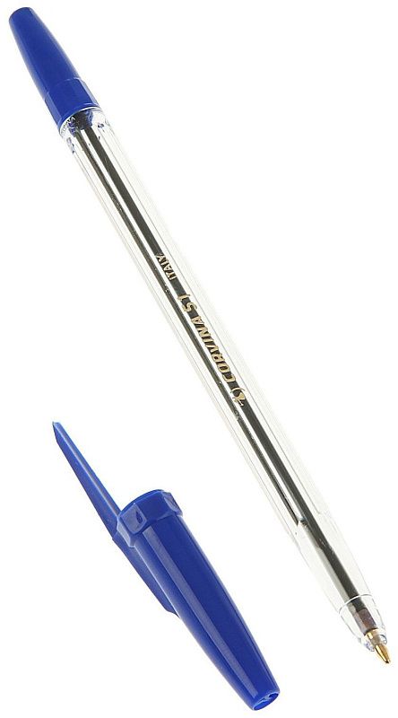 Ручка шариковая "Corvina", 1.0 мм, прозрачный, синий, стерж. синий