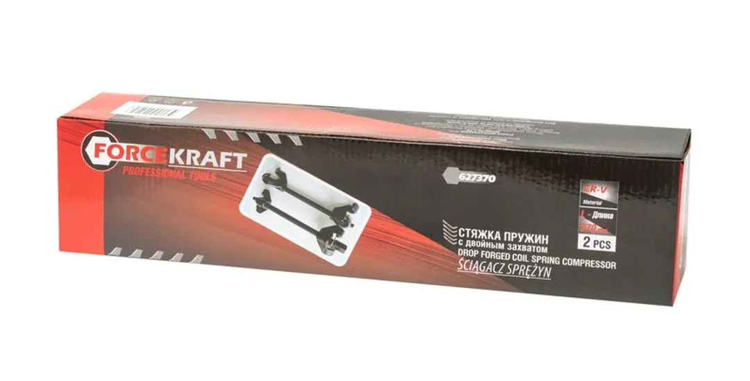 Стяжка пружин механическая 380 мм, 2 шт ForceKraft FK-627370