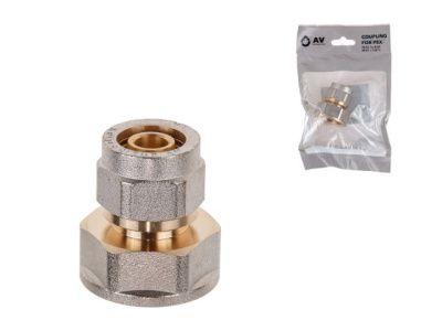 Муфта 16, 2.0х3/4" вн. для труб PEX, инд. упак. AV Engineering AVE309013