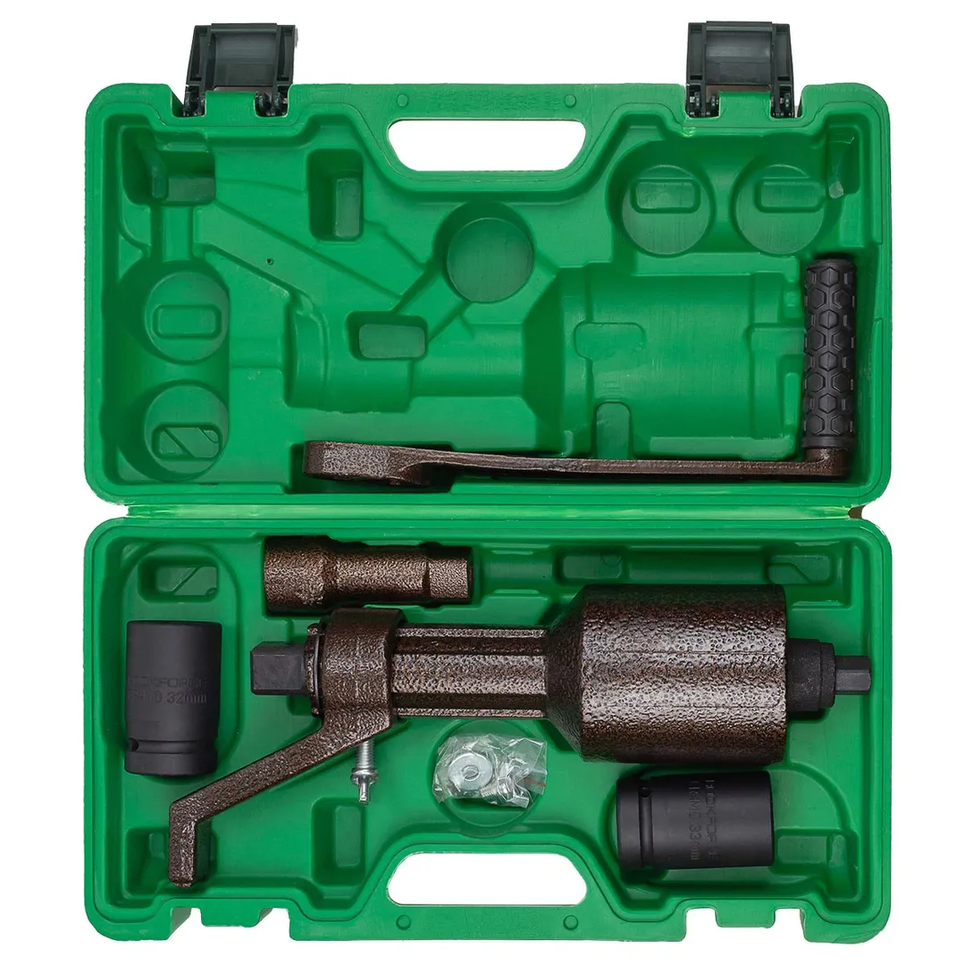 Гайковерт ручной с редуктором 1", головки 32, 33 мм, L330 мм, передаточное число 1:1/1:4.2/1:64, 6800 Н/м RockForce RF-3411393 HS