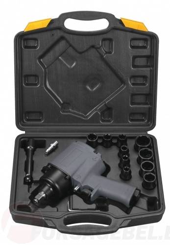 Пневмогайковерт ударный IW720 1/2'', 226л/м, 720Нм, 6.3бар + набор головок FUBAG 100193
