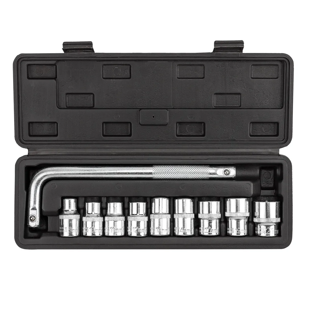 Набор головок 8-21 мм с Г-образным воротком 220 мм, 1/2'' 6-гр 10 пр WMC TOOLS WMC-4104-5