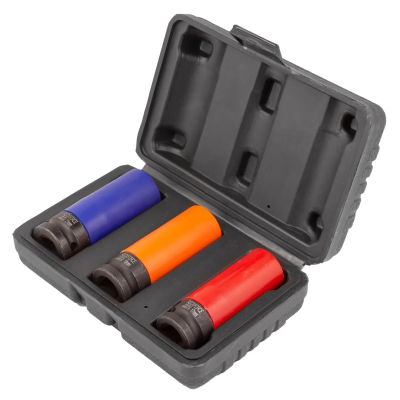 Набор ударных головок для литых дисков 17, 19, 21 мм 3 пр 1/2'' 6-гр RockForce RF-4032C