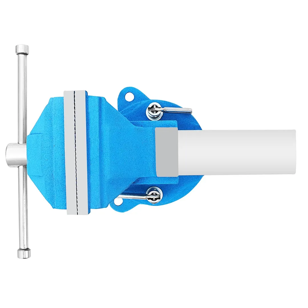 Тиски стальные усиленные поворотные с наковальней 100 мм Forsage F-6540904