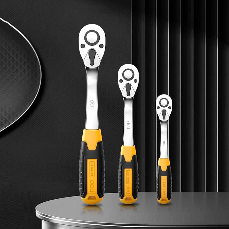 Трещотка 1/4", 150 мм, 72 зуба Deli RS EDL2324