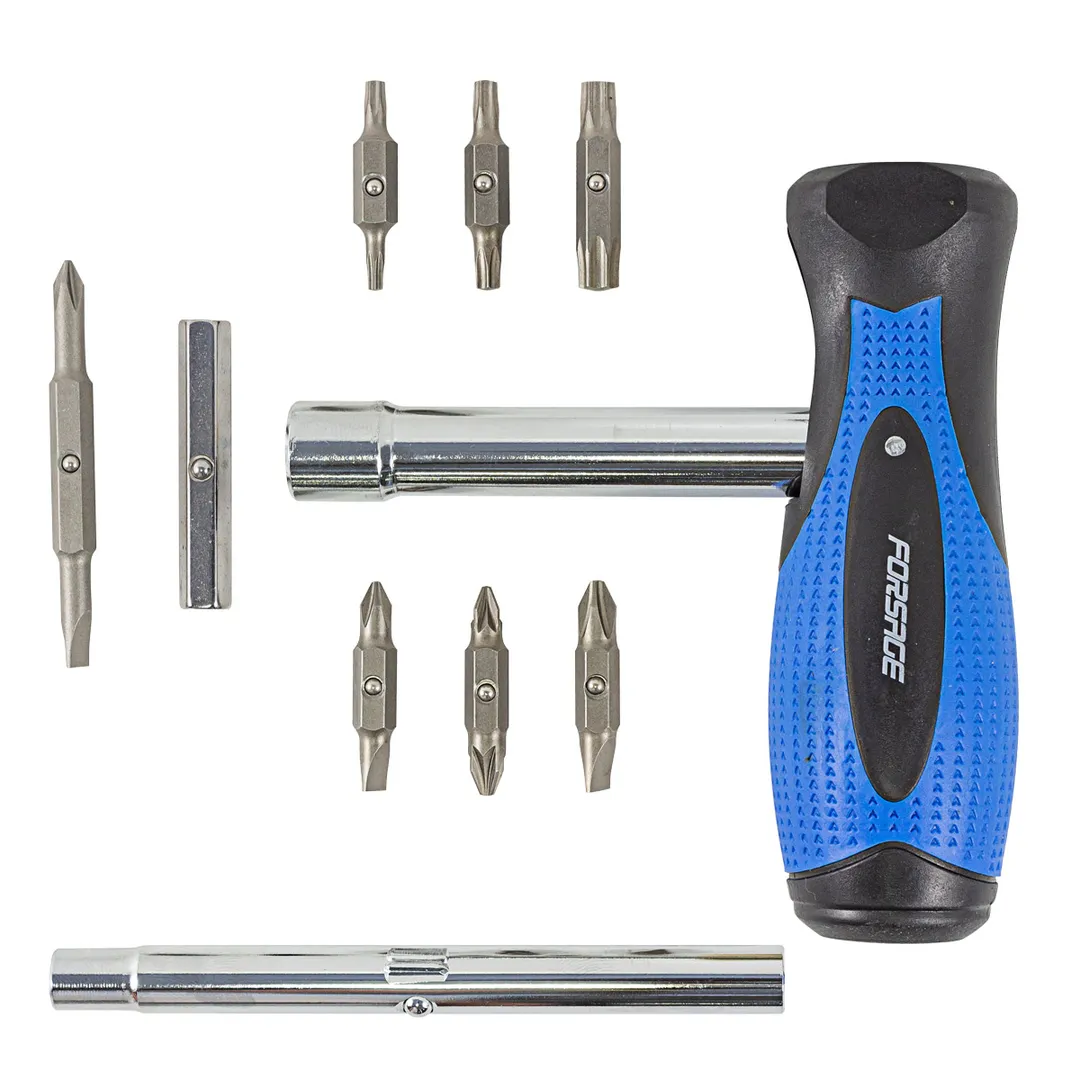 Отвертка комбинированная в комлекте с битами Forsage F-32818MR