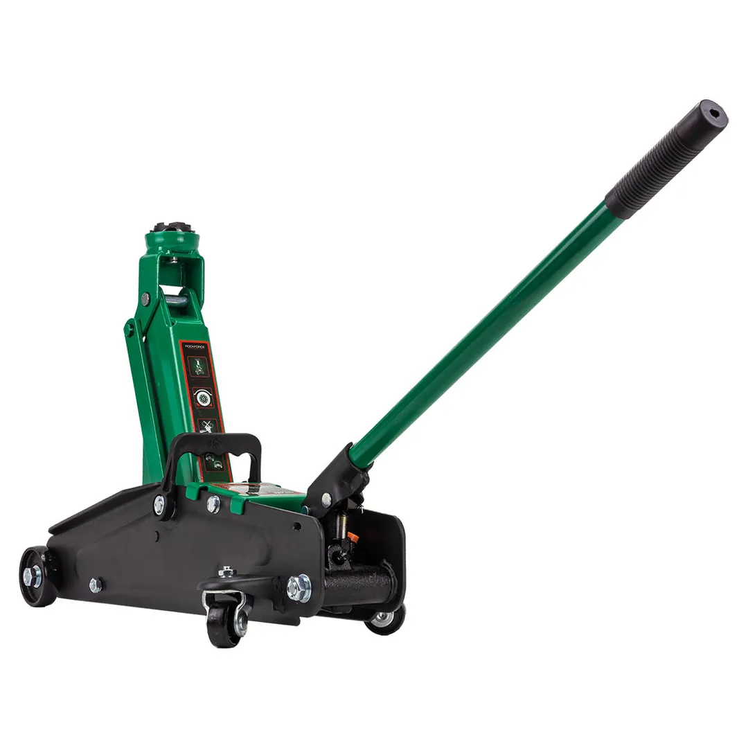 Домкрат подкатной гидравлический 2,5 т с резиновой накладкой, 135-387 мм в кейсе RockForce RF-TH22501 без фиксации в кейсе