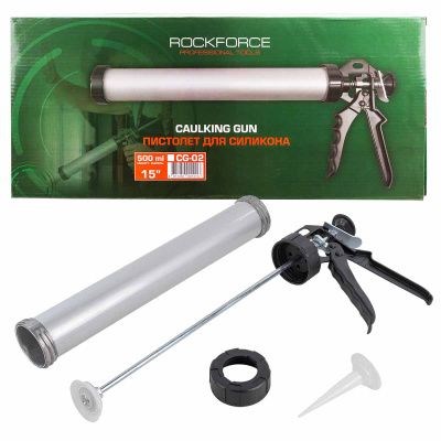 Пистолет для силикона алюминиевый 600 мл RockForce RF-CG-02