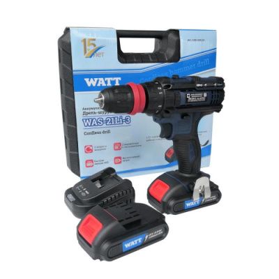 Шуруповерт WAS-21Li-3 WATT 1.021.030.23