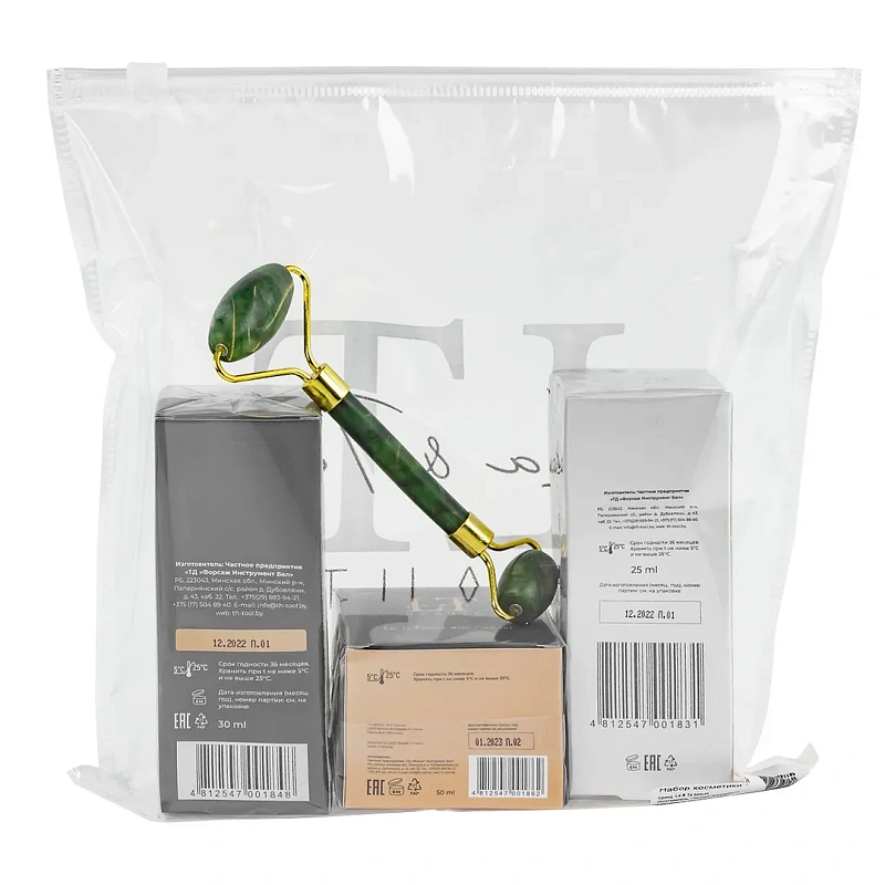 Набор косметики, гель-патч, эссенция для лица, крем для лица, ролликовый массажер La and Te beaute LT-22