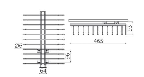 Выдвижная вешалка для брюк крепл.верх., хром GRIDLI 113941