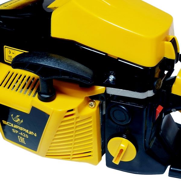 Пила цепная бензиновая SCORPION, 1900 Вт/3,0 л.с., 43 см. куб., шина 380 мм/15", цепь 0,325-1,5-64