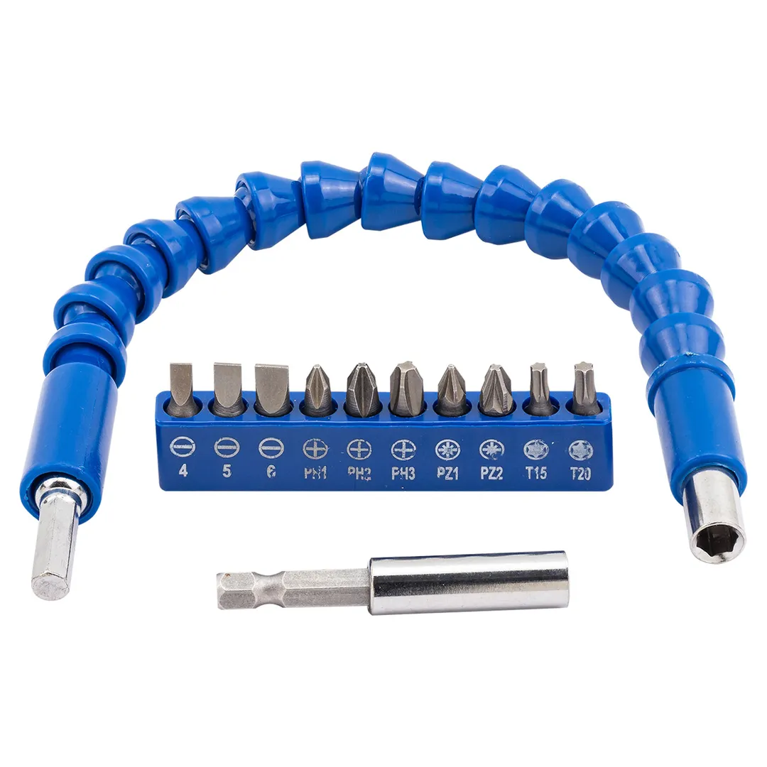 Набор бт PH, PZ. SL, Torx 1/4" в комплекте с гибким валом 12 пр Scheppach Sch-7012S