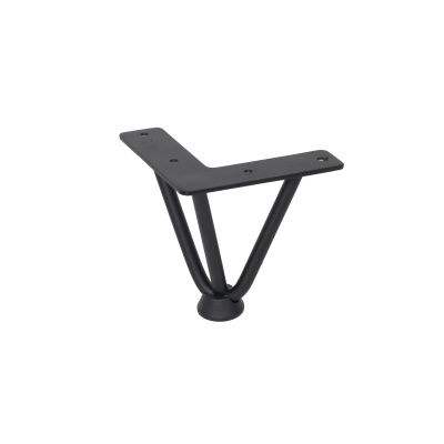 Опора меб. FLASH h110, черный AKS 73293