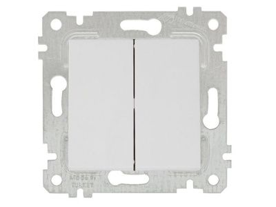 Выключатель 2-клав. (скрытый, без рамки, винт. зажим) белый, RITA, (10 A, 250 V, IP 20) Mutlusan 22004020201