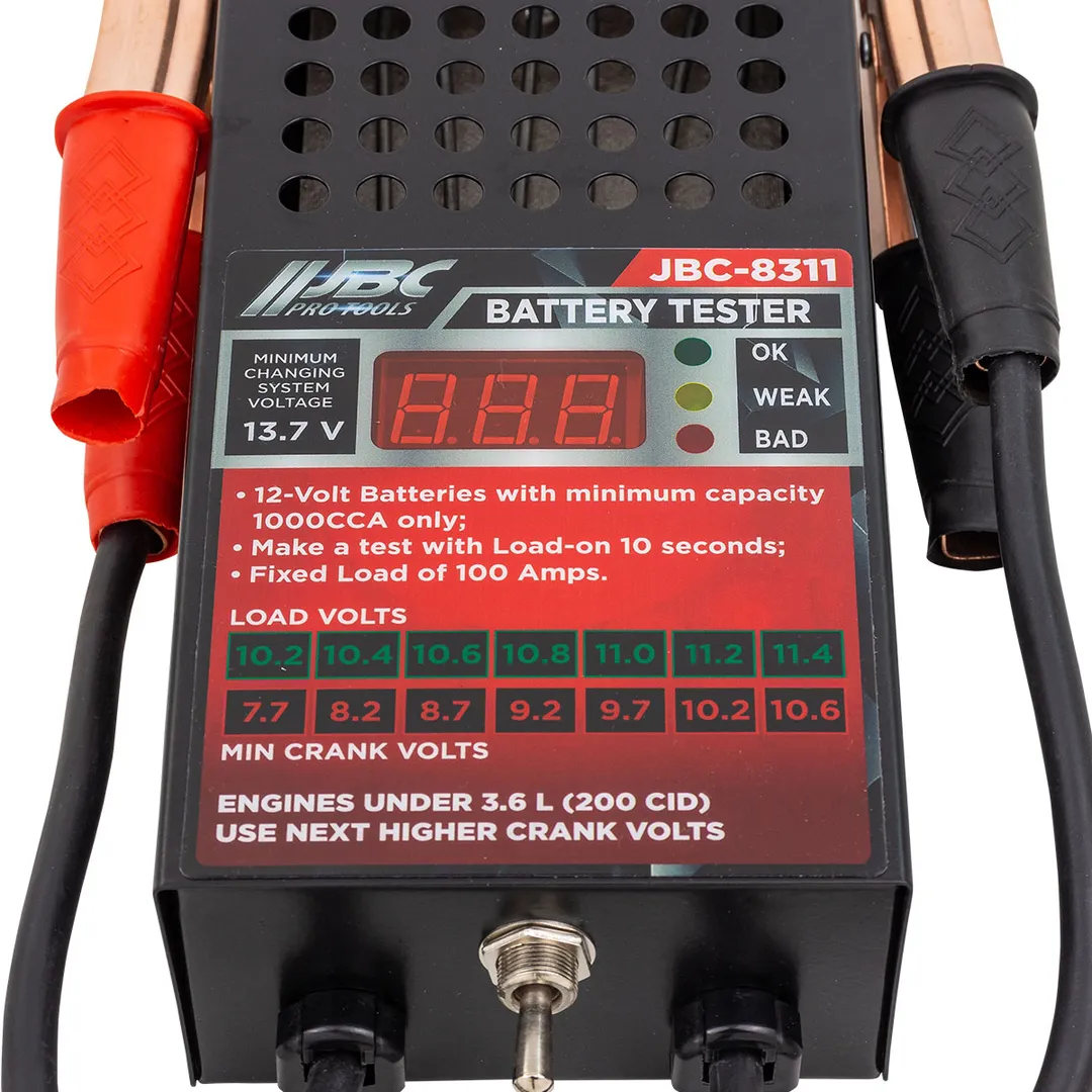 Тестер аккумуляторных батарей цифровой 12V, 100A, 200Ah JBC JBC-8311
